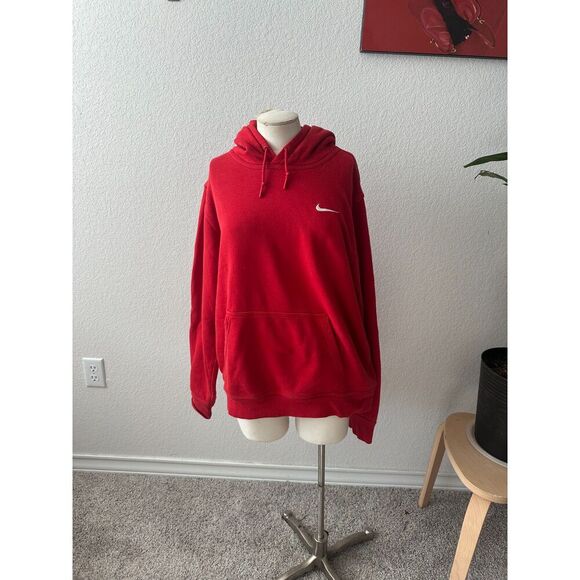 Nike Red Swoosh Men's Hoodie Jacket - Picture 1 of 5
